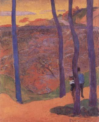 Paul Gauguin Blue Trees (mk07) France oil painting art